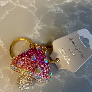 Blingy Mushroom Keychain